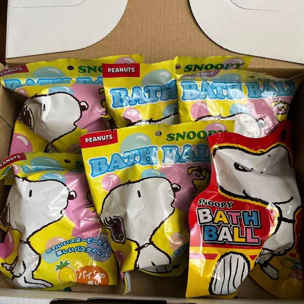 サンタン スヌーピー バスボール パインの香り 2種6個セット