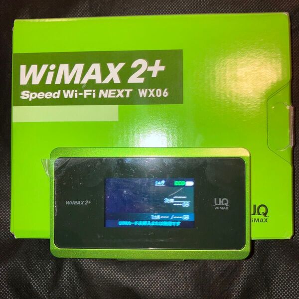 UQ WiMAX2+ Speed Wi-Fi NEXT WX06 ライムグリーン