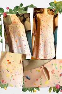 [ Franche Lippee ].... North li One-piece pink 13824 jpy * storage goods super-beauty goods cleaning settled scalar mushrooms 
