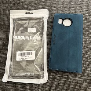 AQUOS Sense 7 plusケース A208SH手帳型 ネイビー