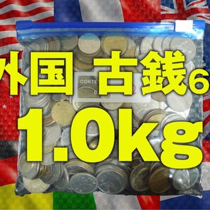 外国 海外 古銭 まとめ 1キロ まとめ売り 硬貨 大量 雑銭 68