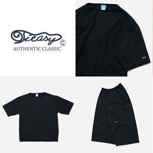 TIEASY ティージー HDCS ライト ビッグ ボートネック Tシャツ メンズ 半袖 スラブ 天竺 コットン 日本製