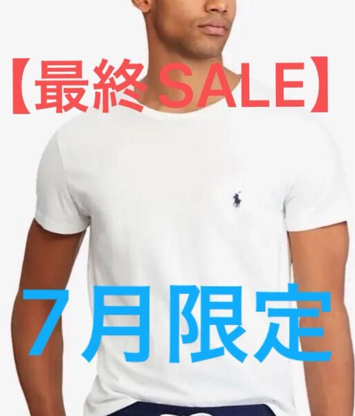 【新品】白T polo コットン ジャージー クルーネック Tシャツ M ホワイト 半袖 半袖Tシャツ ポロシャツ