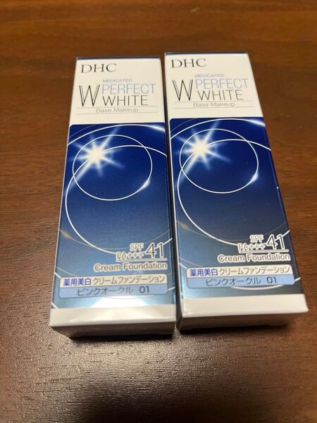 DHC 薬用美白クリームファンデーション ピンクオークル01 2個セット 未使用