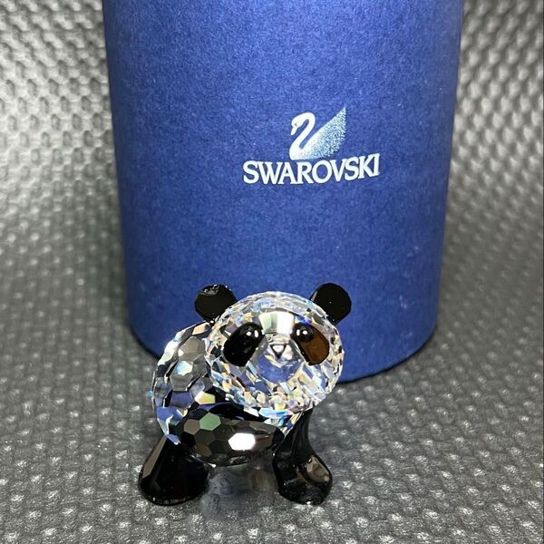 【廃盤レア】SWAROVSKI/スワロフスキークリスタルフィギュア☆マザーパンダ