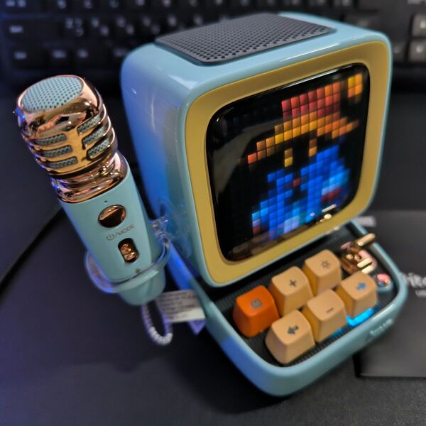 【ほぼ新品】Divoom DitooMic ワイヤレススピーカー マイク付 カラオケ