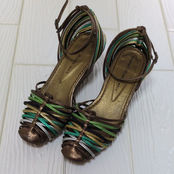 tsumori chisato WALK アンクルストラップサンダル 22cm ウェッジソール