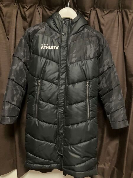 【美品】ATHLETA アスレタ ベンチコート 140 サッカー ジュニア