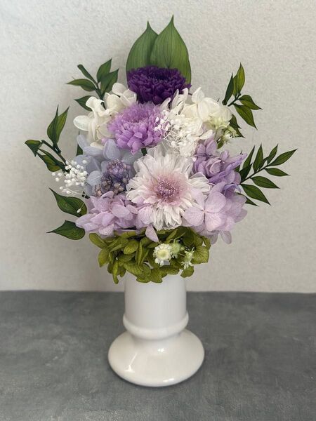 プリザーブドフラワー仏花 菊