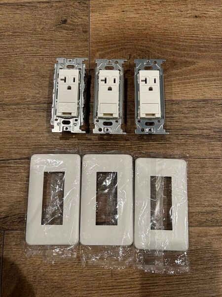 神保 JIMBO 接地 アース エアコン用 20A コンセント プレート WJD-3 3セット