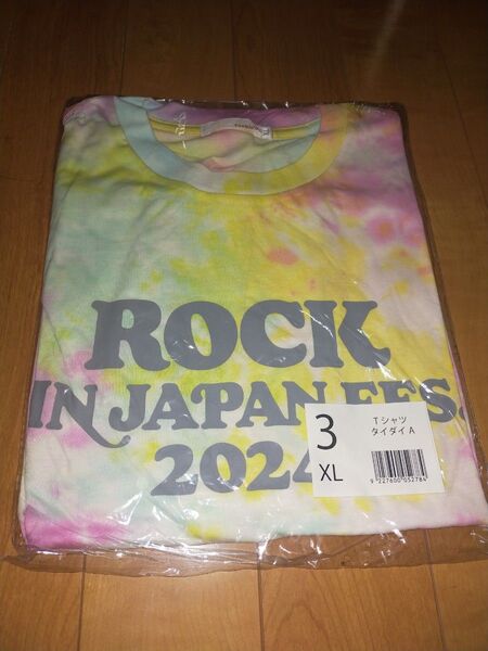 未使用送料込 ROCK IN JAPAN FES 2024 タイダイTシャツ XLサイズ ロッキン/RIJF
