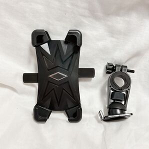 ★バイク スマホホルダー 振動吸収 iPhone 360°回転可能 携帯ホルダー ロードバイク 落下防止 片手操作 自転車用