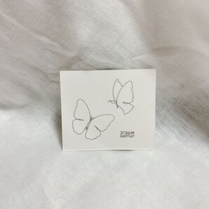 ★No.101_Small butterflies 蝶 2週間で消えるタトゥー ヘナタトゥー ジャグアタトゥー 韓国タトゥーシール
