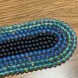 カラー水晶 クォーツ 4㎜ 6本セット