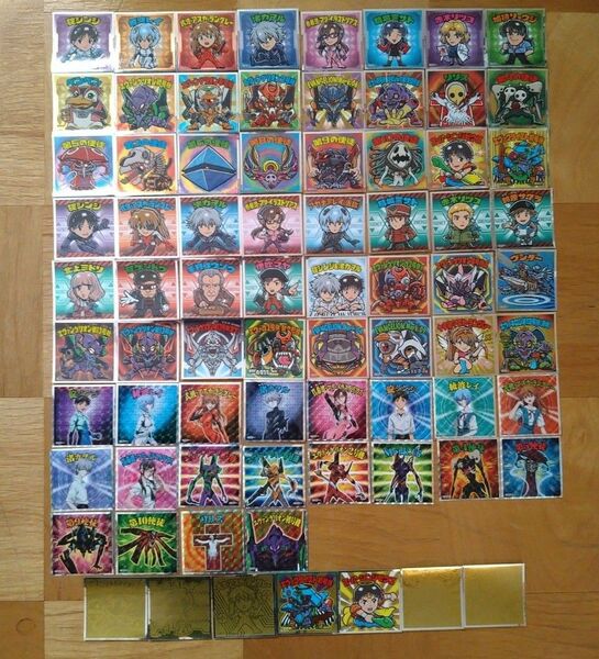 エヴァンゲリオン ビックリマン チョコ シール 4種 75枚 コンプセット