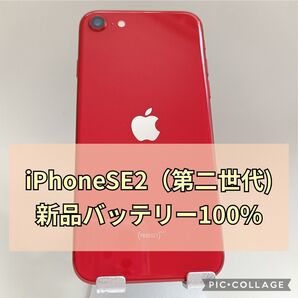 新品バッテリー iPhone SE 第2世代 64GB (PRODUCT)RED SIMフリー 100%