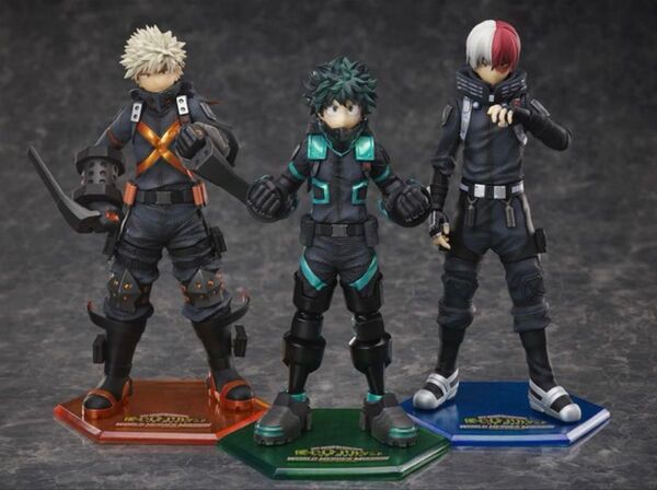 新品 僕のヒーローアカデミア フィギュア 轟焦凍 緑谷出久 爆豪勝己 3体セット ステルススーツ ヒロアカ ユニオンクリエティブ