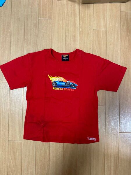 Hot Wheels ホットウィールとBABYDOLLベビードール 半袖Tシャツ 140サイズ レッド