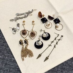 ピアス7点まとめ売りセット Y2K 平成ギャル ロック アクセサリー ジュエリー