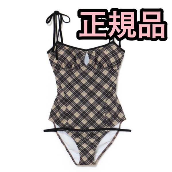 andmary Nadia check swimsuit 水着