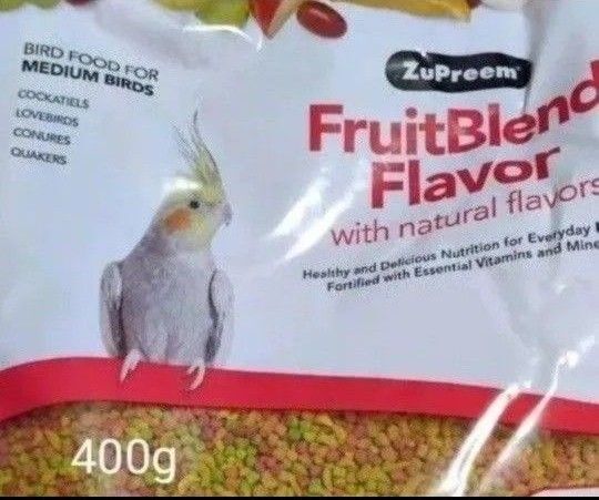 ズプリーム フルーツブレンドМ オカメインコ 400g