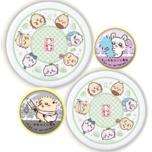 くら寿司 寿司皿 缶バッジ ちいかわ ハチワレ うさぎ モモンガ ラッコ