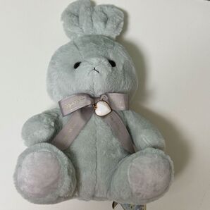 6月 ハッピーバースカラー パステルラビット ぬいぐるみ ダブルリボン うさぎ ぬいぐるみ