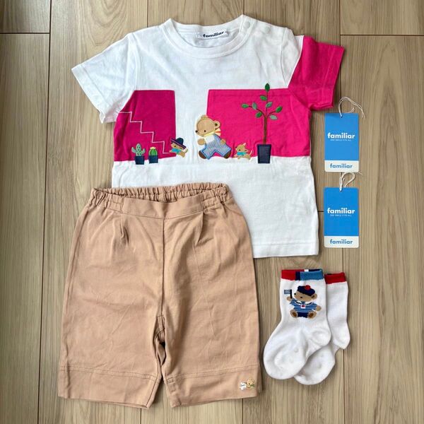 ファミリア 半袖 Tシャツ ハーフパンツ 半ズボン 靴下