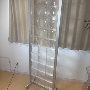 おしゃれ 衝立 パーテーション キャスター キューブ アクリル 組立有り