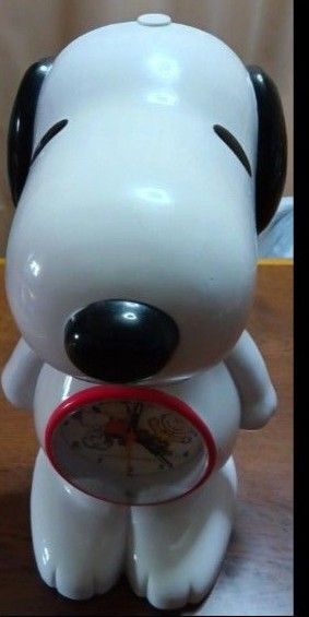 SNOOPY貯金箱付き目覚まし時計、掛け時計セット