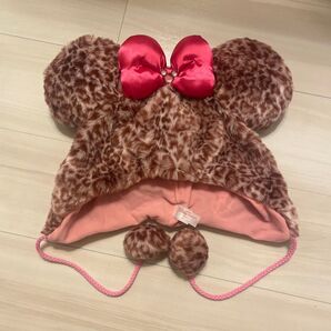 ファンキャップ ヒョウ柄 ミニー ディズニー
