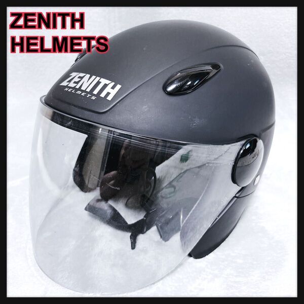 ZENITH ゼニス ハーフヘルメット マットブラック ヤマハ SF-7 ジェットヘルメット マット 黒 XL 大きいサイズ