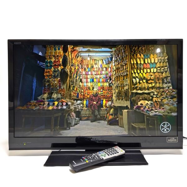 SHARP LED AQUOS LC-32H7 32型 液晶テレビ 2012年製 リモコン分解洗浄済み B-CASカード付き