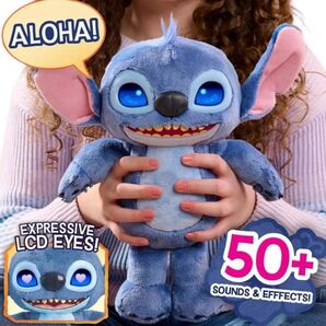 《日本未発売》新品 リロ&スティッチ 実写版 映画 ぬいぐるみ 効果音 Disney Stitch ディズニー