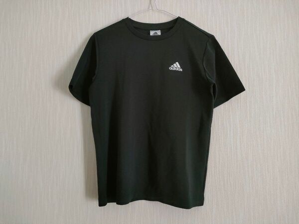 adidas アディダス 半袖 Tシャツ 160cm ポリエステル ブラック