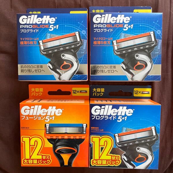 未開封新品 替刃 12個×4箱 Gillette フュージョン プログライド5 替刃 ジレット