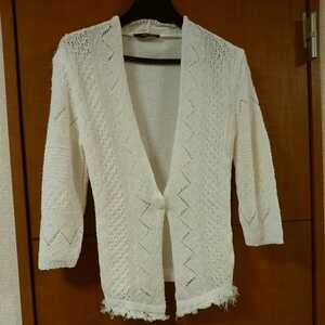  summer knitted cardigan Morgan size free white 