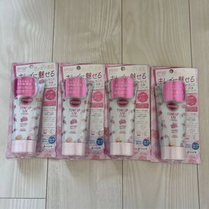 【新品未開封】KOSE サンカット トーンアップUV エッセンス 80g 4個セット ピンクフラミンゴ SPF50+PA++++