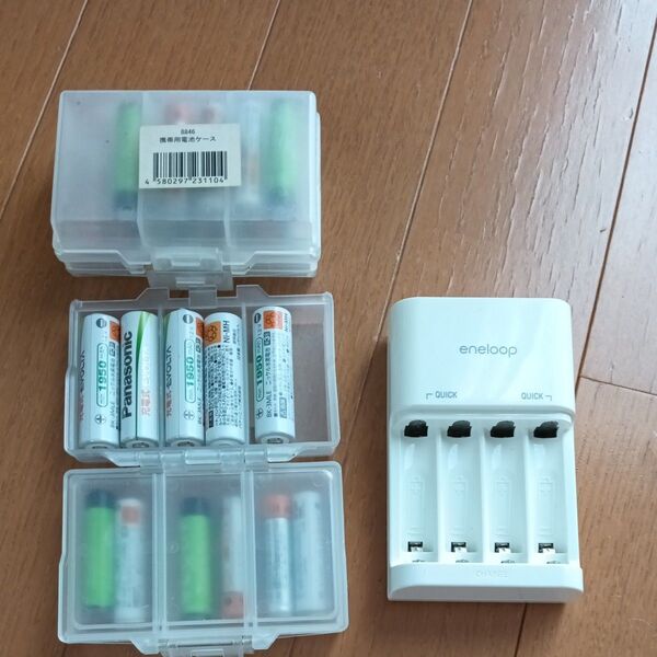 SANYO エネループ ニッケル水素電池 充電器 NC-TGR01 電池ケースセット