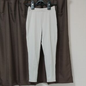 PLUSIV シバタ レディース ストレッチパンツ アイスグレー ライトグレー M