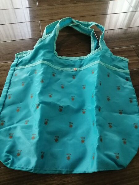 値下不可【非売品】PECKペック折りたたみ エコバック トートバッグ 水色系ターコイズブルー