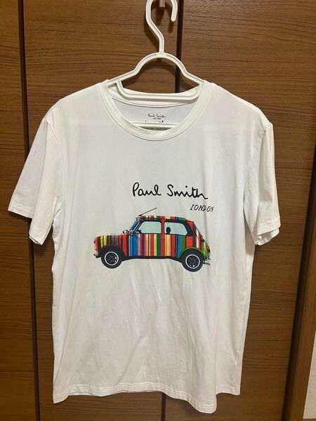 Paul Smith LONDON マルチストライプ ミニクーパー Tシャツ S 白