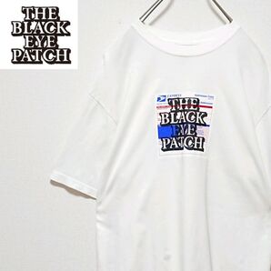 人気モデル ブラックアイパッチ センター ロゴ オーバーサイズ 半袖 Tシャツ