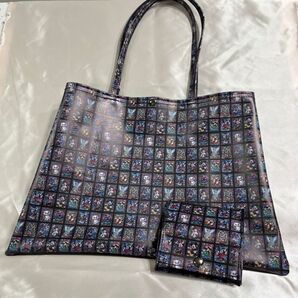 【sale】PVCディズニーステンドグラス柄 トートバッグ&ボックス型ミニ財布 セット★