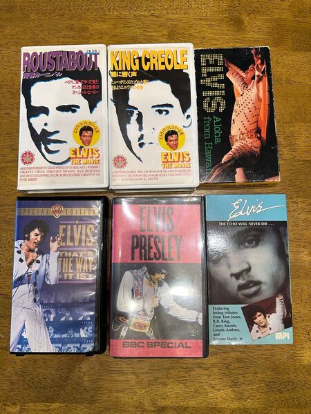 ELVIS PRESLEY VHS VIDEO 6SET エルビス プレスリー VHSビデオ6巻セット