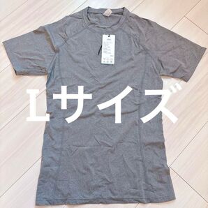 クルーネック Lサイズ 通気性 トレーニング 半袖 グレー Tシャツ 半袖