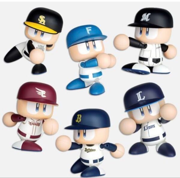 パワフルプロ野球 パワプロくん プライズアクションフィギュア パシフィック・リーグ6球団セット