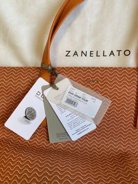 ZANELLATO ザネラート DUO GRAN TOUR トートバッグ オレンジ 未使用
