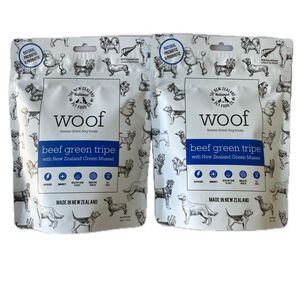 woof ワフ ビーフグリーントライプwith緑イ貝 2袋 犬用