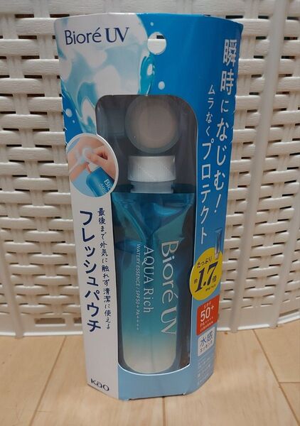 新品 ビオレUV アクアリッチ ウォータリーエッセンス 水感エッセンス 1.7倍SPF50+ PA++++